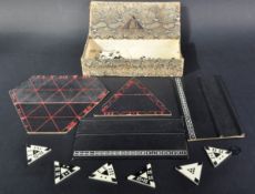 LATE 19TH CENTURY VICTORIAN TRILOS GAME SYSTEM BOARD GAME