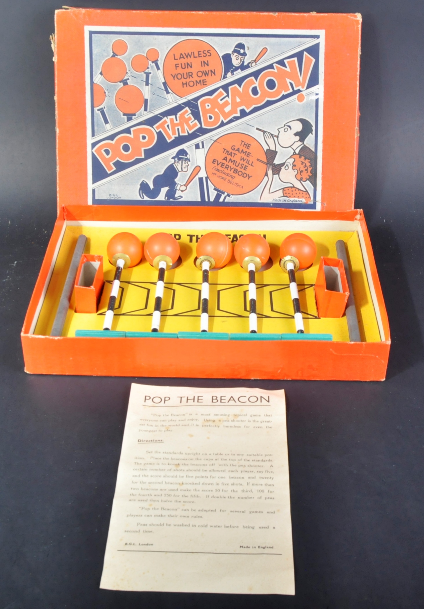 VINTAGE BRITISH GAMES LTD ' POP THE BEACON ' GAME