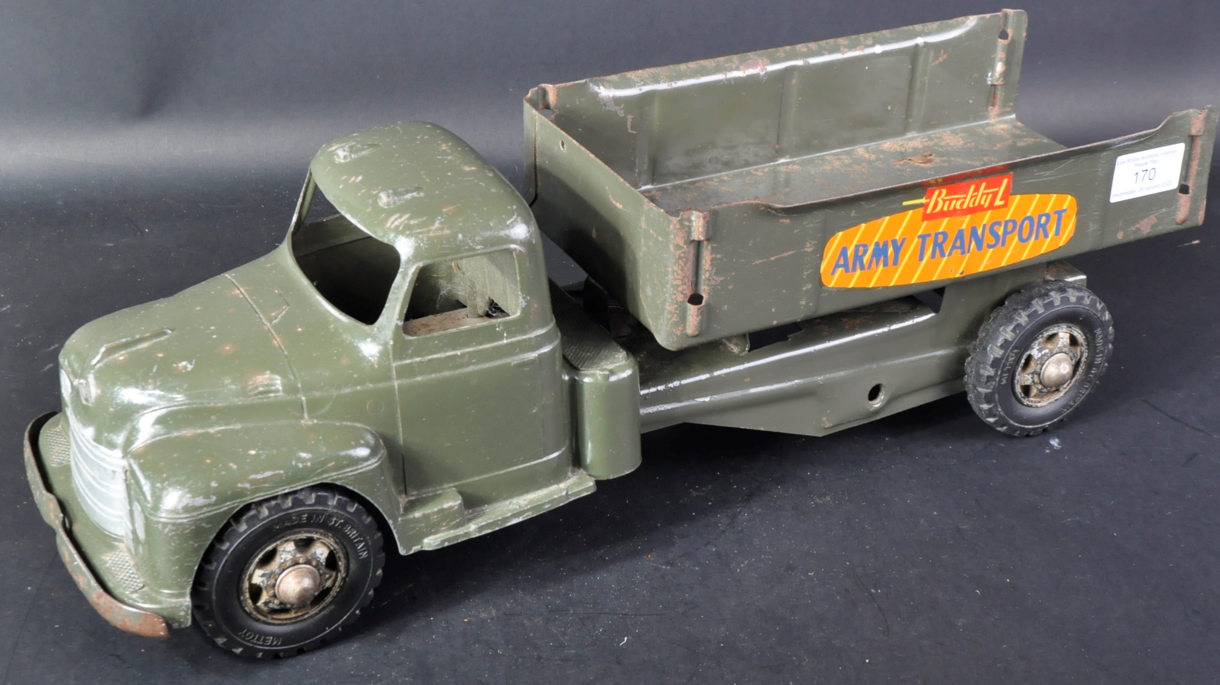 VINTAGE ' BUDDY L ' AMERICAN ARMY TRANSPORT TRUCK - Image 2 of 6