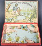 LATE 19TH CENTURY VICTORIAN FRENCH GAME OF FROGS