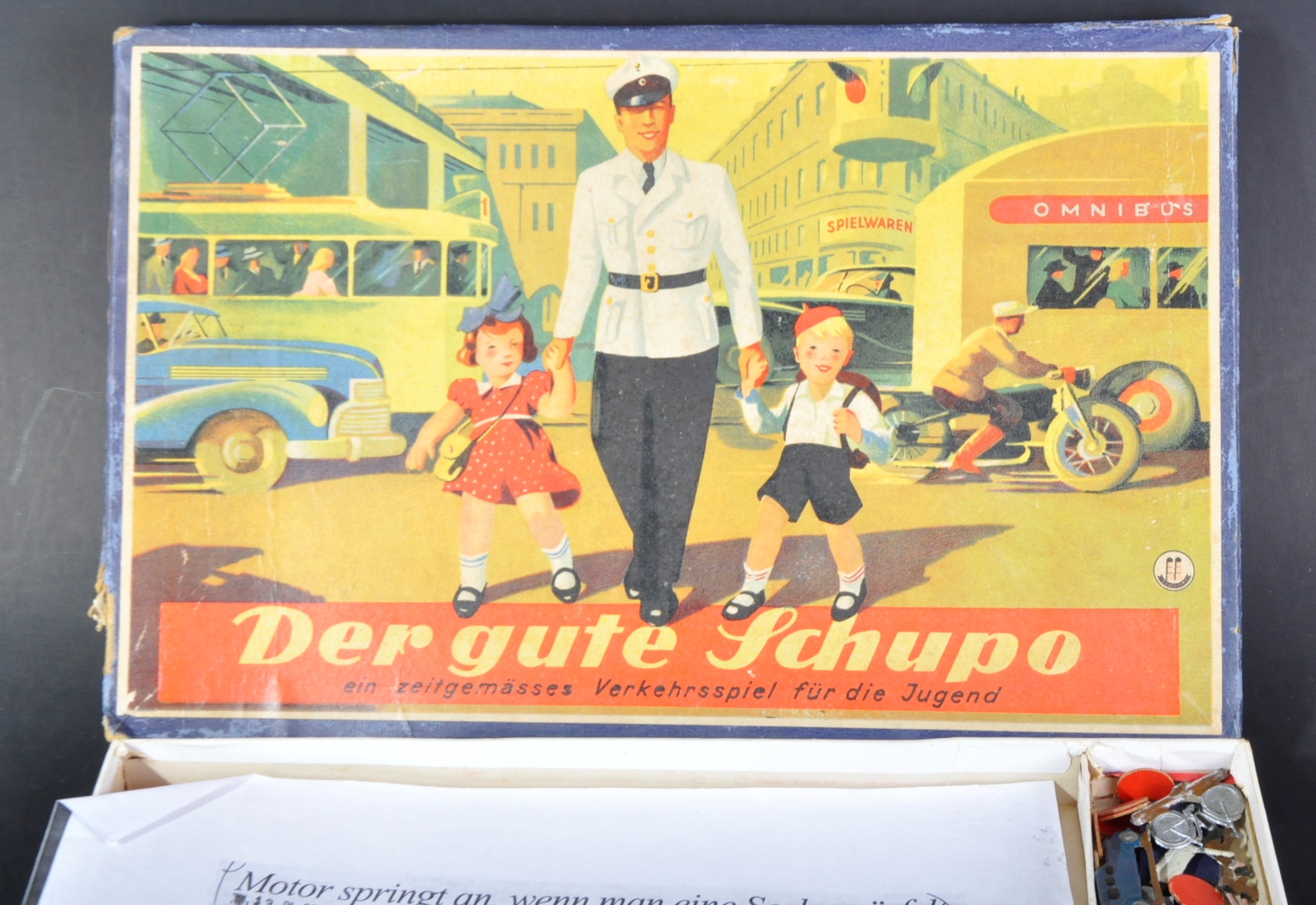 VINTAGE 1940'S GERMAN ' DER GUTE SCHUPO ' BOARD GAME - Image 2 of 7