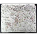 WWII SECOND WORLD WAR RELATED SILK ESCAPE MAP