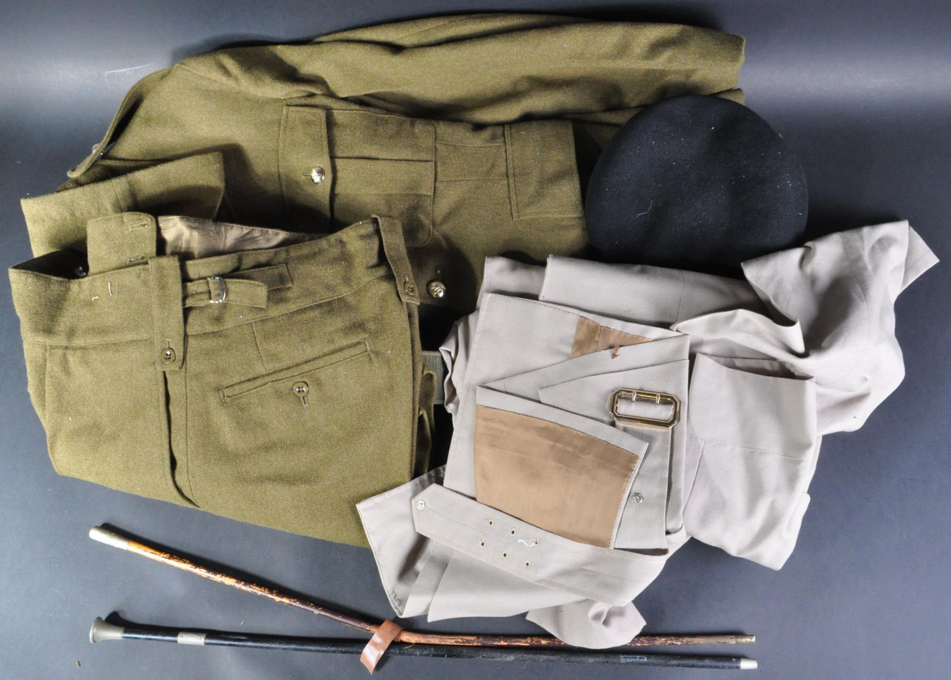 COLLECTION OF ASSORTED BRITISH ARMY UNIFORM ITEMS