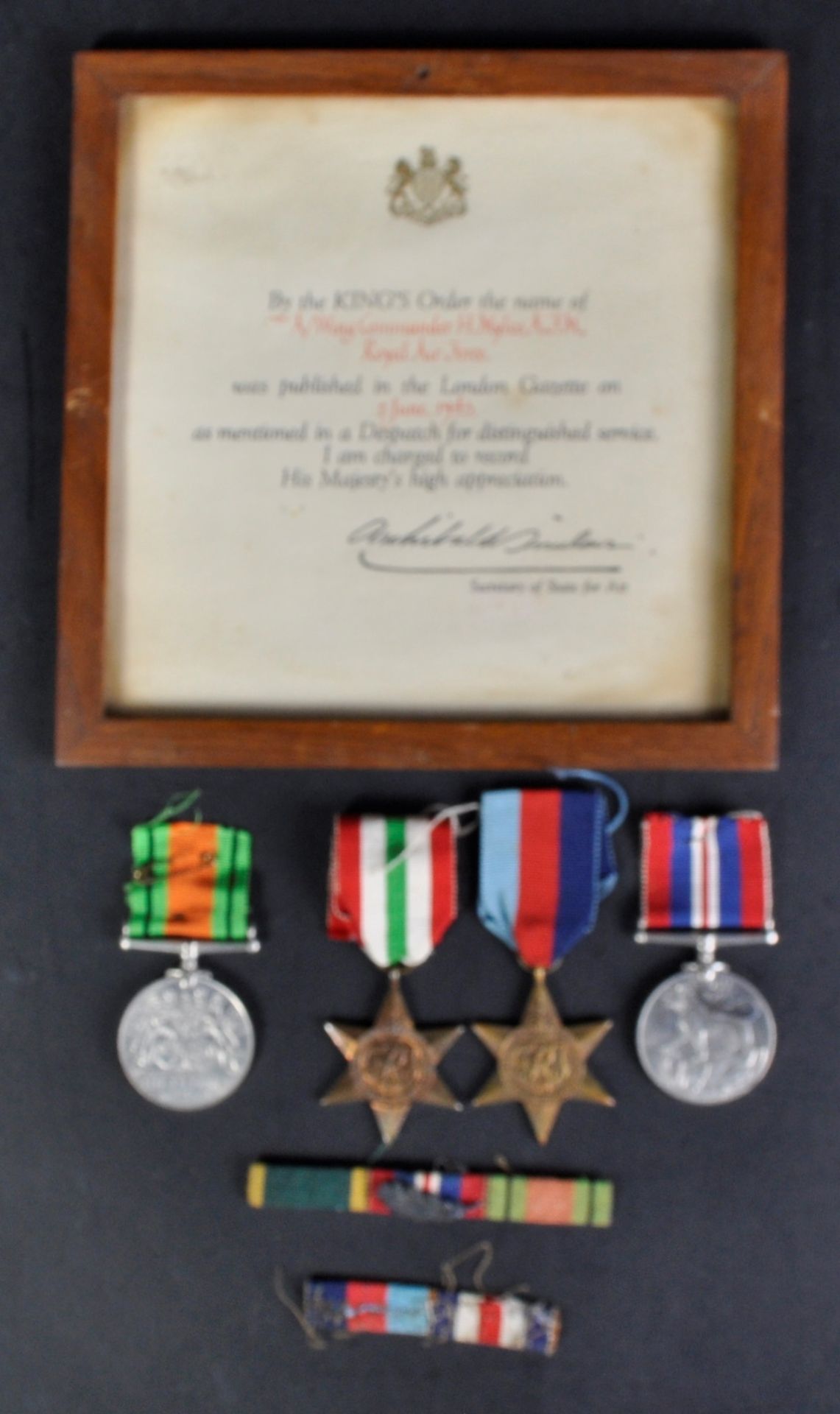 WWII SECOND WORLD WAR MEDAL GROUP TO WING COMMANDER