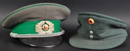 20TH CENTURY EAST GERMAN COLD WAR RELATED UNIFORM HATS