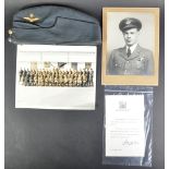 WWII SECOND WORLD WAR PILOT'S FORAGE CAP & EFFECTS