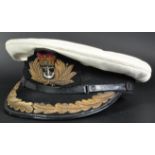BRITISH ROYAL NAVY OFFICER'S UNIFORM PEAKED CAP