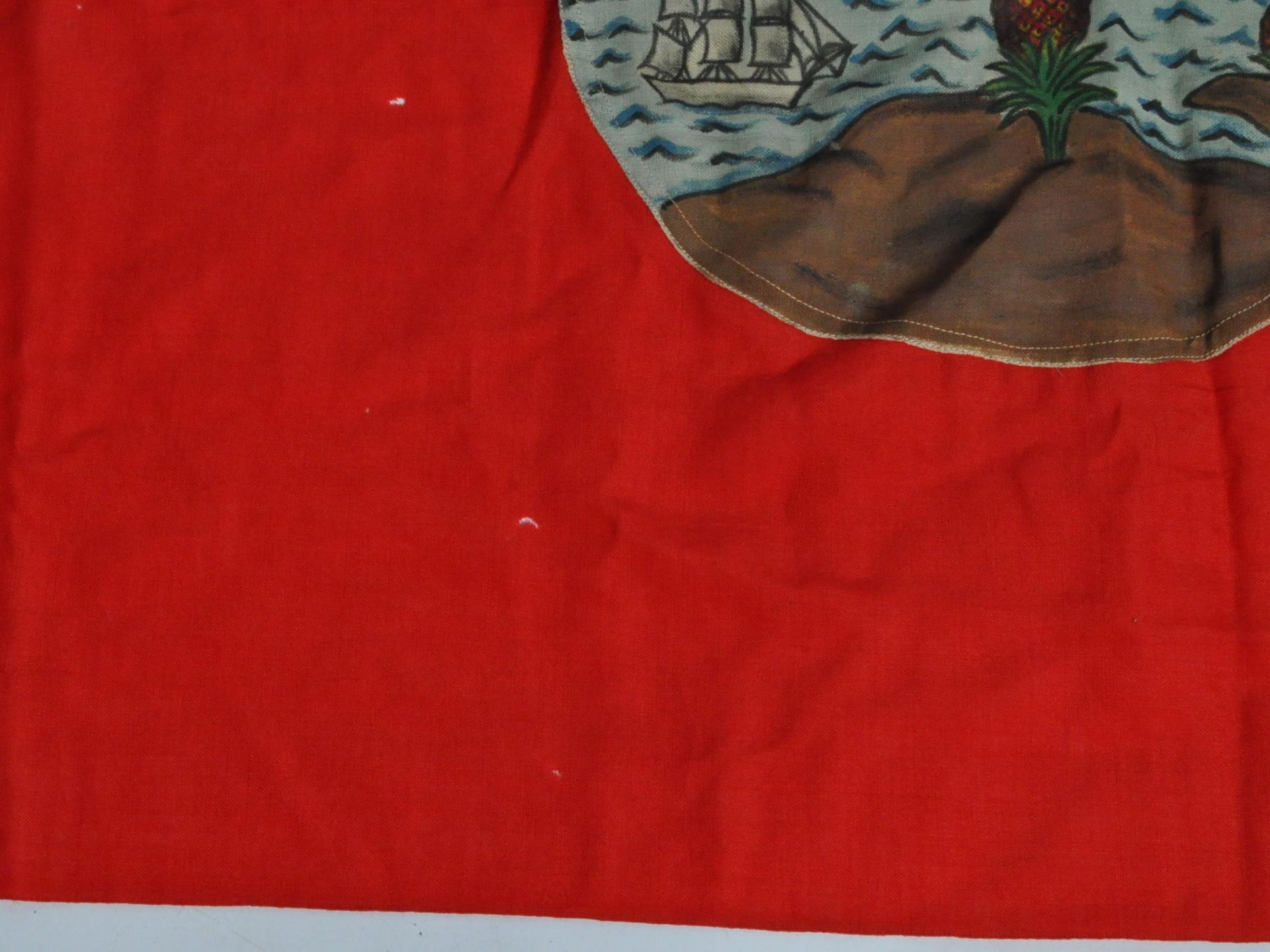 EARLY 20TH CENTURY LEEWARD ISLANDS ROYAL NAVY ENSIGN FLAG - Bild 5 aus 6