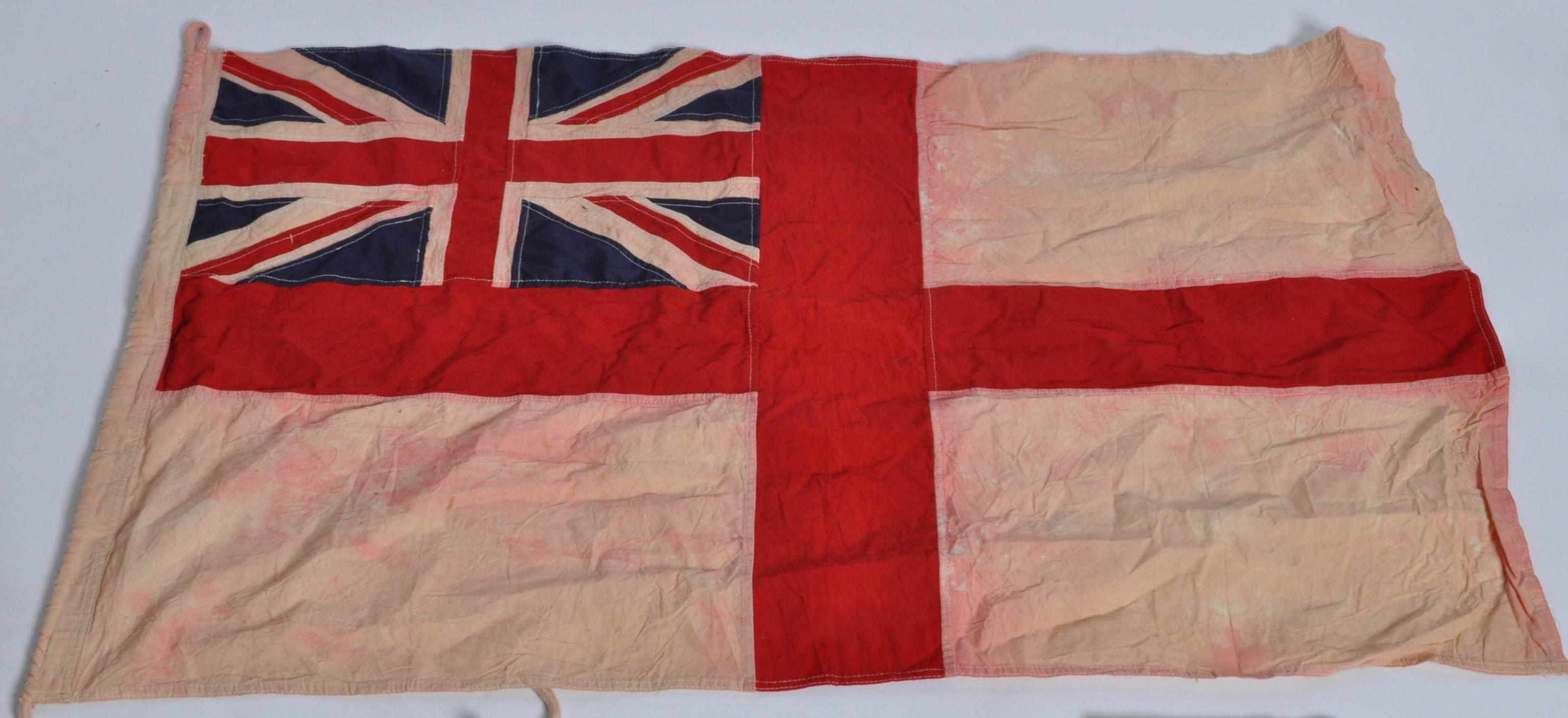 WWII INTEREST - HMS RAINBOW RELATED ITEMS - FLAG & CARD - Image 3 of 4