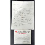 WWII SECOND WORLD WAR LETTER FROM CLEMENTINE CHURCHILL