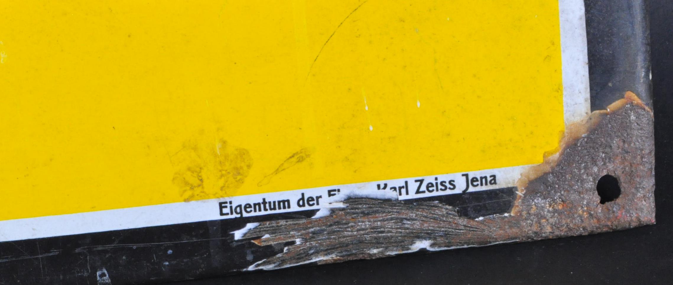 CARL ZEISS - ZEISS - ORIGINAL C1930S ENAMEL ADVERTISING SIGN - Image 5 of 6
