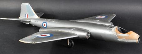 1950S RAF ROYAL AIR FORCE LARGE WOODEN MODEL CANBERRA BOMBER