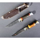 EDGED WEAPONS - TWO VINTAGE KNIVES / DAGGERS
