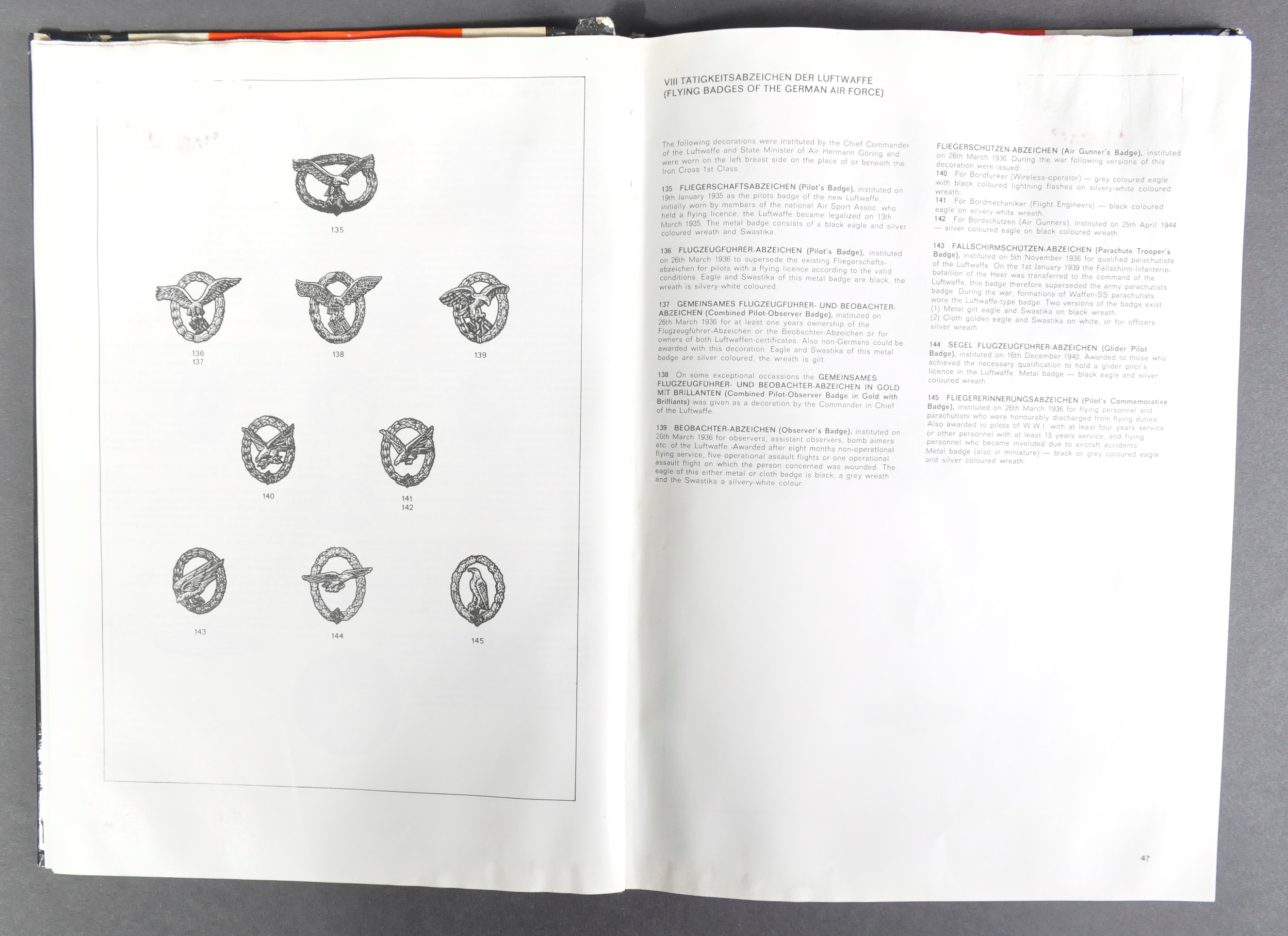 ORIGINAL ' INSIGNIA, DECORATIONS & BADGES OF THE THIRD REICH ' BOOK - Image 5 of 5