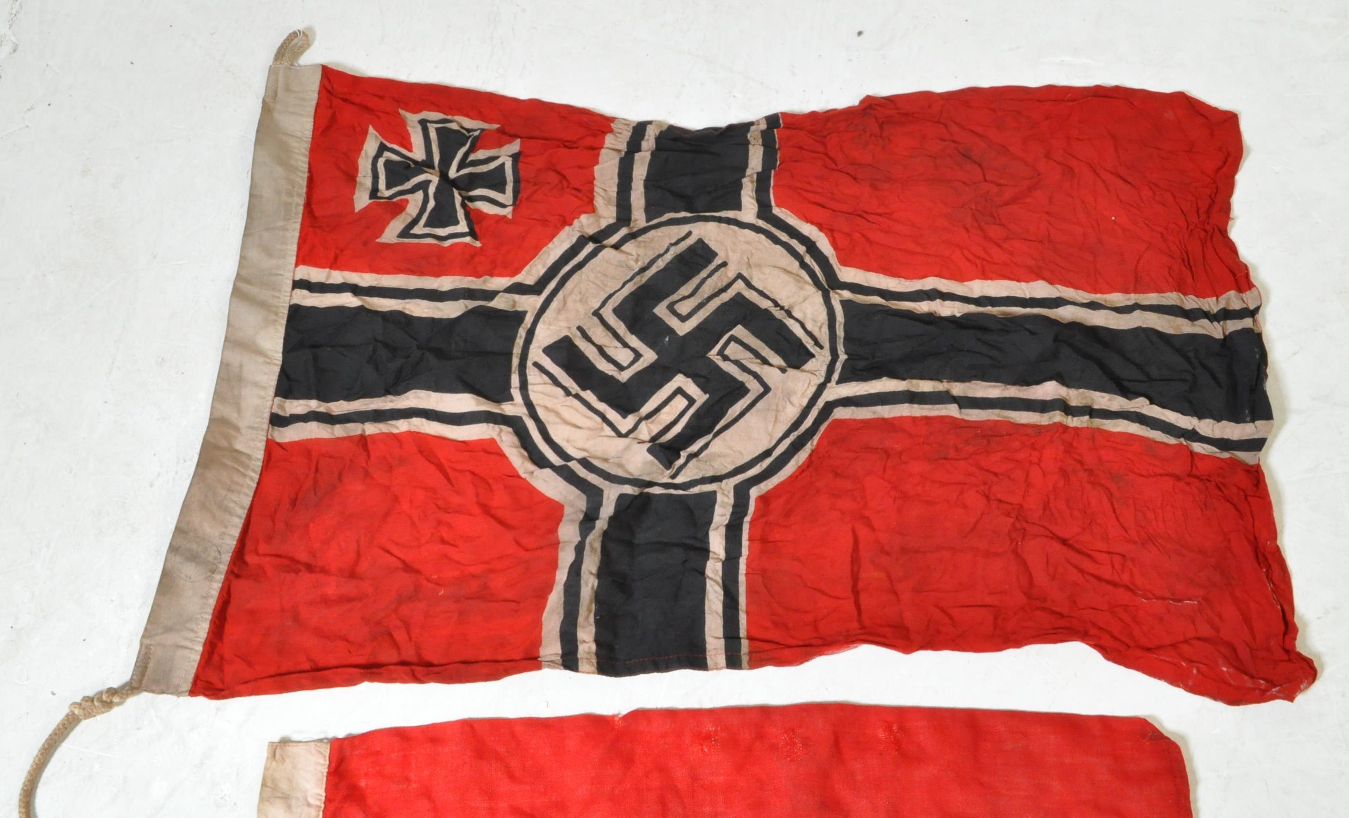 WWII INTEREST - THIRD REICH NAZI GERMAN KRIEGSMARINE FLAG - Image 2 of 5