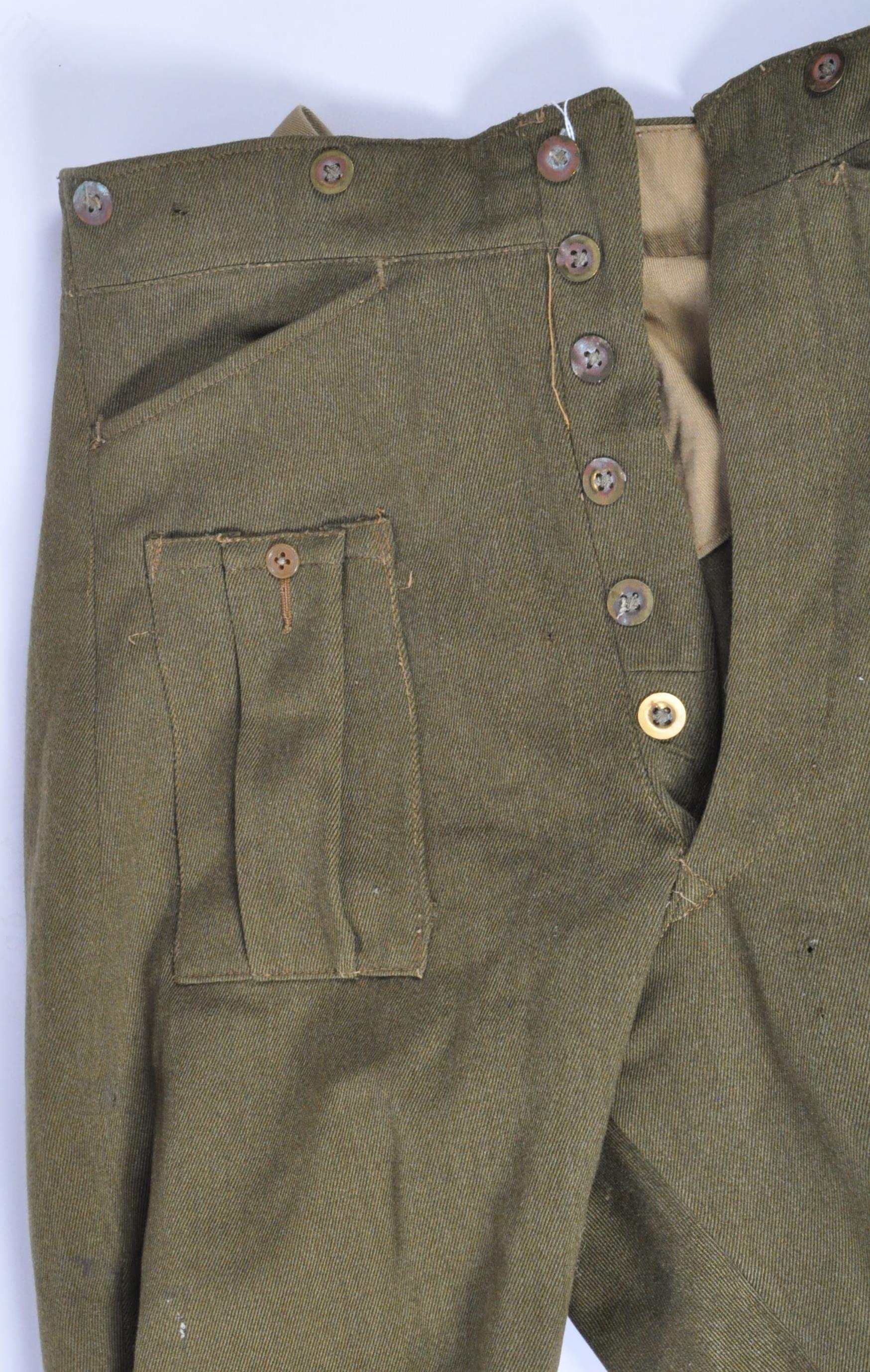 WWII SECOND WORLD WAR BRITISH ARMY UNIFORM BREECHES / TROUSERS - Image 4 of 6
