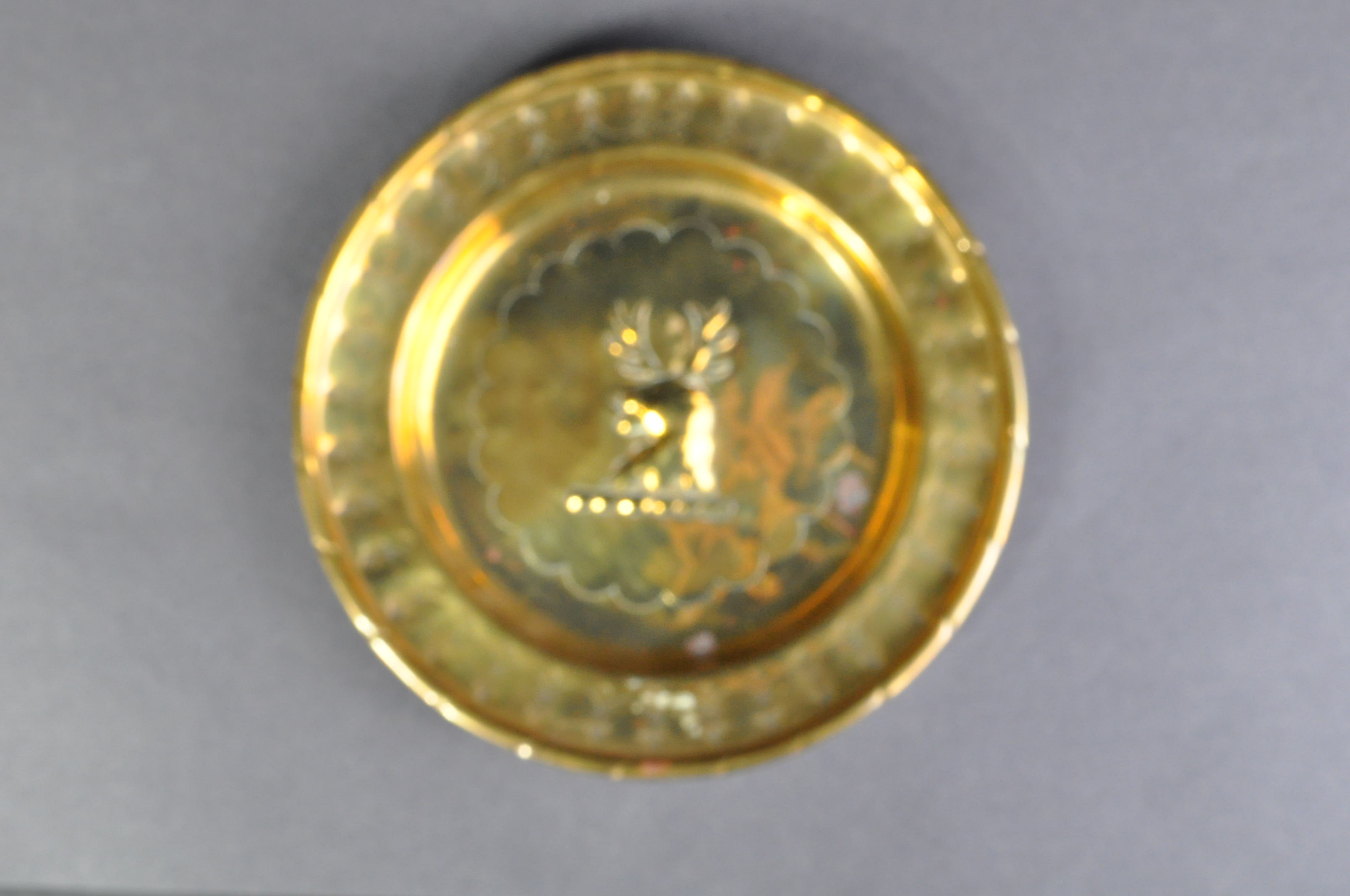 EARLY 20TH CENTURY BRITISH LOVAT SCOUTS RELATED BRASS CHARGER