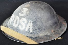 WWII SECOND WORLD WAR PDSA STEEL BRODIE HELMET