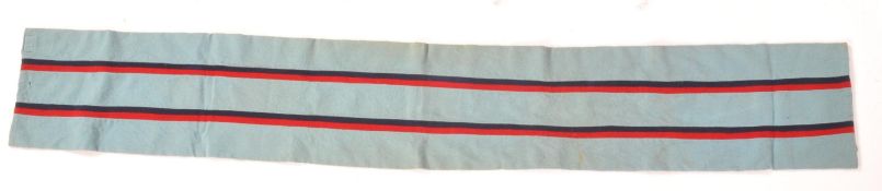 ORIGINAL WWII RAF COLOURS SCARF BELONGING TO DOWNED OFFICER