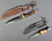 EARLY 20TH CENTURY KNIVES - BOWIE TYPE & SLATER DAGGER