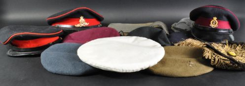 COLLECTION OF ASSORTED 20TH CENTURY MILITARY HEADGEAR