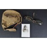 WWI FIRST WORLD WAR RFC FLYING CORPS HELMET & GOGGLES