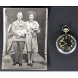 WWII SECOND WORLD WAR GSTP POCKET WATCH & PHOTOGRAPH