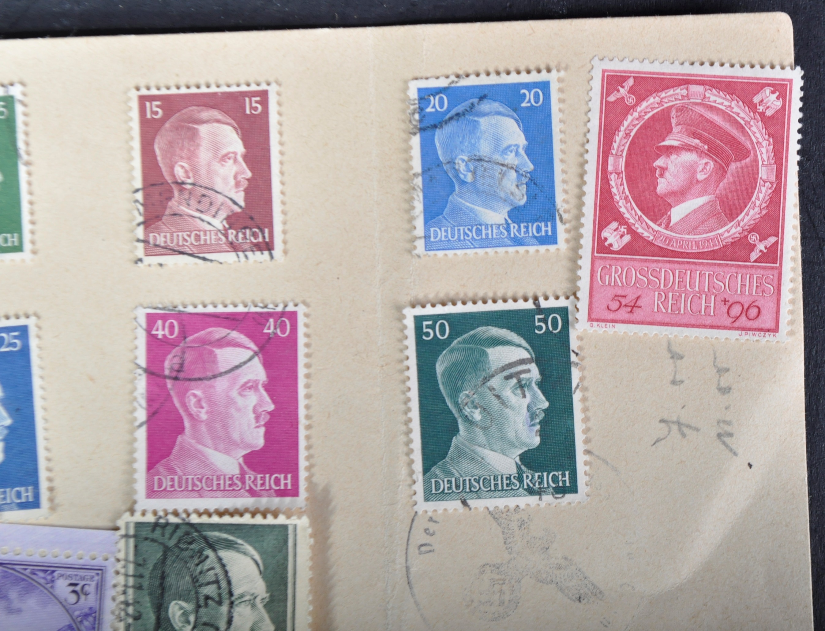 COLLECTION OF PRE-WWII ADOLF HITLER THIRD REICH STAMPS - Image 3 of 3