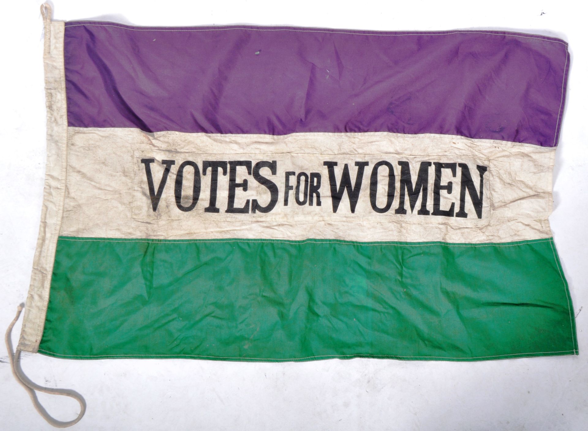 SUFFRAGETTE INTEREST - ' VOTES FOR WOMEN ' FLAG