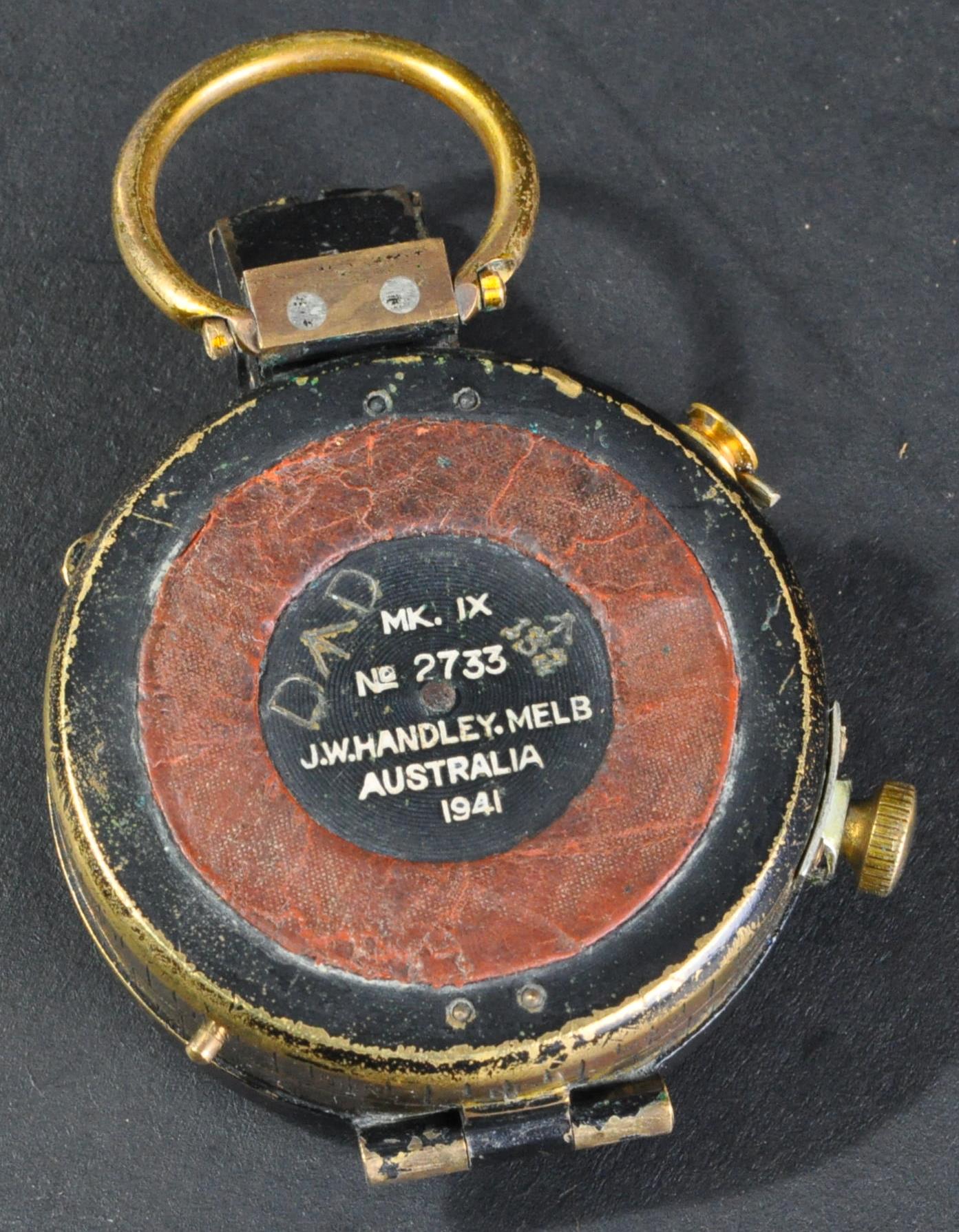 WWII SECOND WORLD WAR AUSTRALIAN ARMY ISSUED FIELD COMPASS - Image 3 of 4