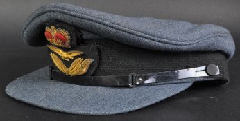 POST-WWII SECOND WORLD WAR RAF PILOT'S CRUSHER PEAKED CAP