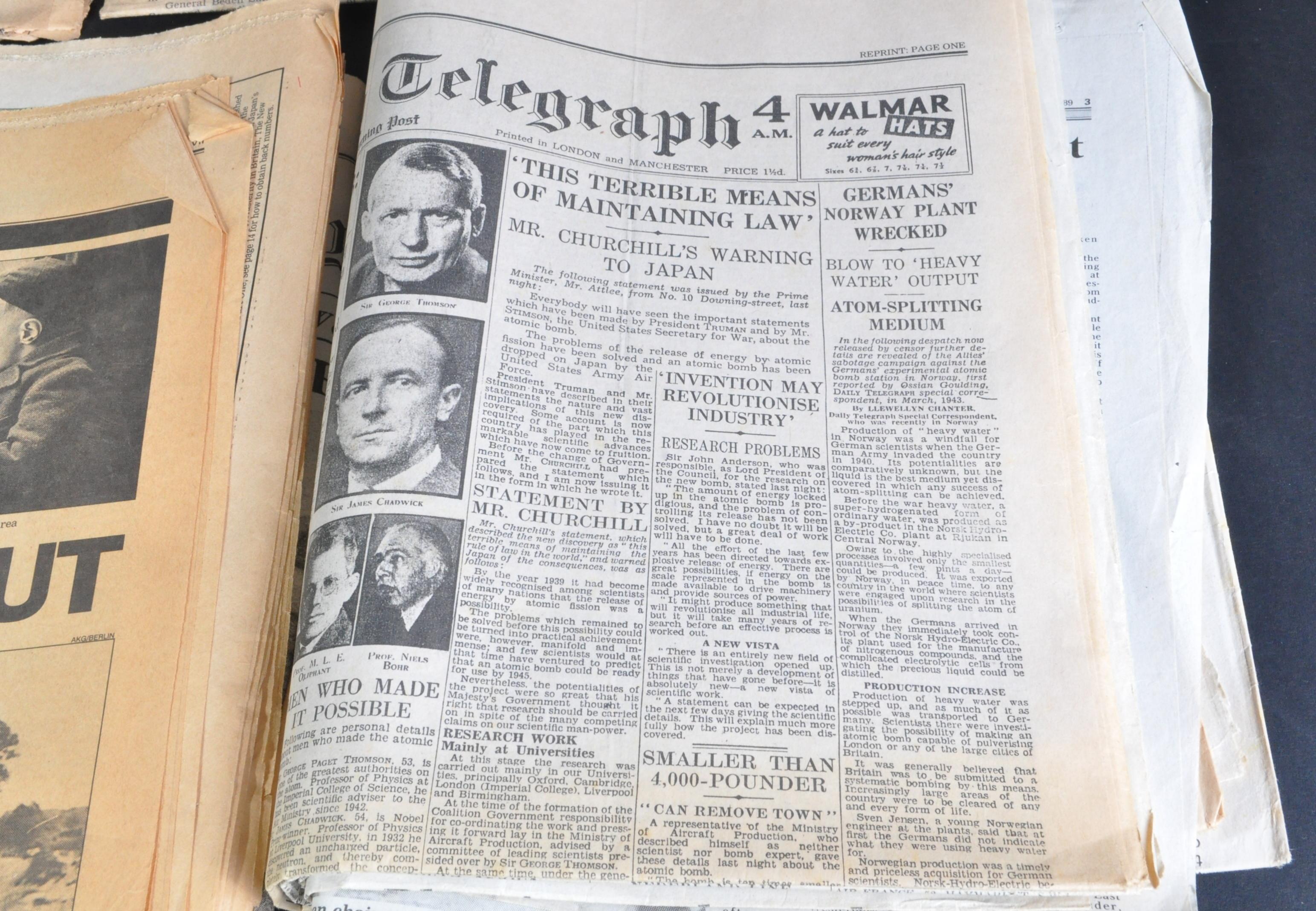 WWII SECOND WORLD WAR & OTHERS - COLLECTION OF NEWSPAPERS - Image 3 of 6