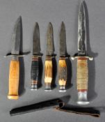 COLLECTION OF ASSORTED KNIVES / DAGGERS - GERMAN, BRITISH ETC