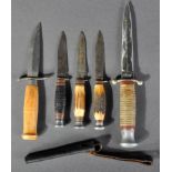 COLLECTION OF ASSORTED KNIVES / DAGGERS - GERMAN, BRITISH ETC