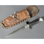 WWII SECOND WORLD WAR DOUBLE EDGED COMBAT DAGGER