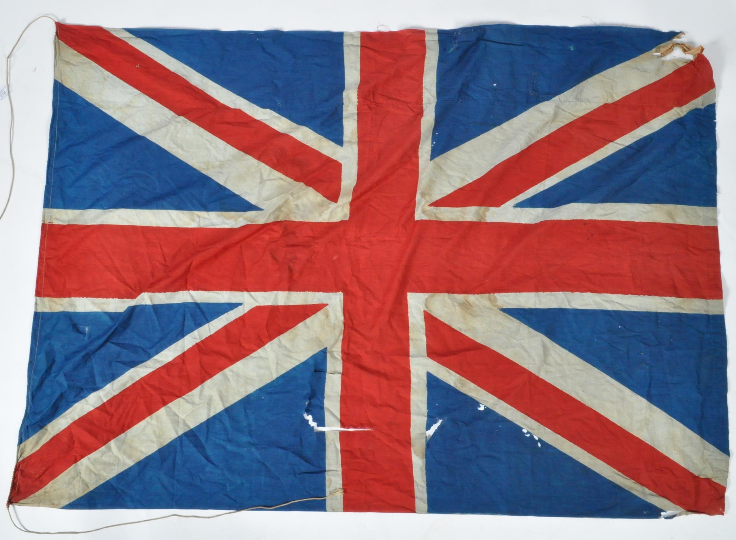 WWI INTEREST - BRITISH ARMY CHAPLAIN'S COTTON FLAG