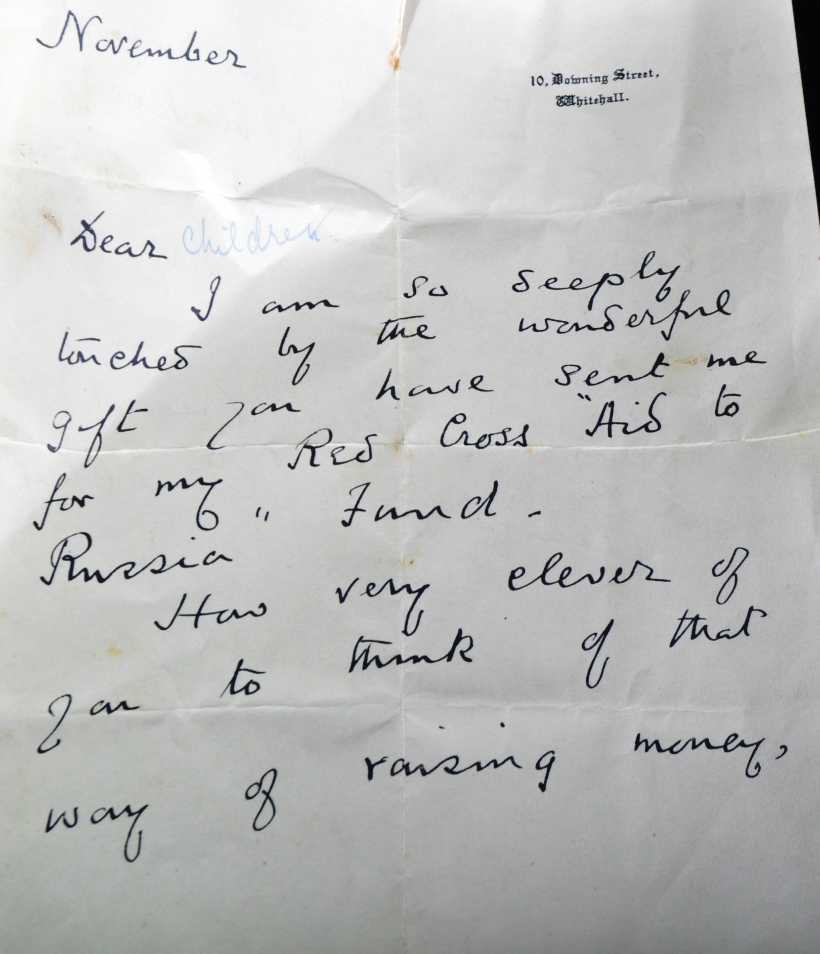 WWII SECOND WORLD WAR LETTER FROM CLEMENTINE CHURCHILL - Image 3 of 3