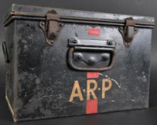ORIGINAL WWII ARP AIR RAID FIRST AID TIN WITH CONTENTS