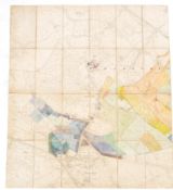 WWI FIRST WORLD WAR INTEREST ROYAL GARRISON ARTILLERY MAP