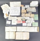 RAILWAYS - COLLECTION OF ASSORTED VICTORIAN TO WW2 EPHEMERA