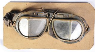 DAMBUSTERS / 617 SQN - PAIR OF FLYING GOGGLES FROM WRECKAGE