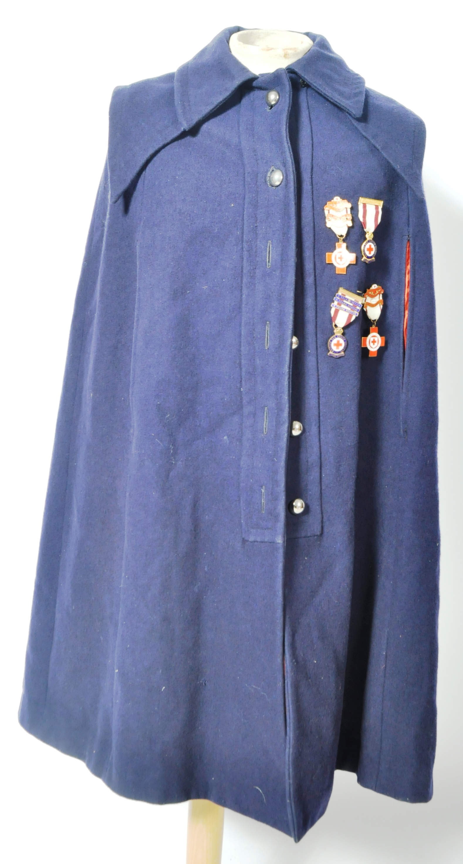 POST WWII NURSES CLOAK / CAPE WITH COLLECTION OF MEDALS - Image 2 of 6