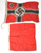WWII INTEREST - THIRD REICH NAZI GERMAN KRIEGSMARINE FLAG
