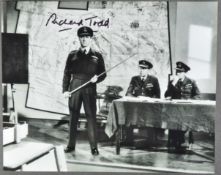 REMEMBERING THE LANCASTER BOMBER - RICHARD TODD - AUTOGRAPHED PHOTOGRAPH