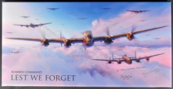REMEMBERING THE LANCASTER BOMBER - LEST WE FORGET CANVAS
