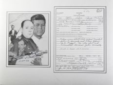 HISTORICA - PRESIDENT KENNEDY ASSASSINATION - M. NEAL MCDONALD AUTOGRAPH