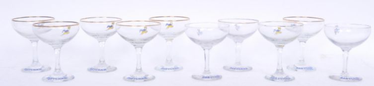 VINTAGE RETRO BABYCHAM COUPE GLASSES