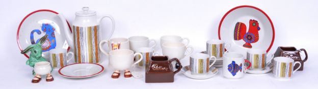 COLLECTION OF RETRO MIDWINTER TEA SERVICE & OTHERS