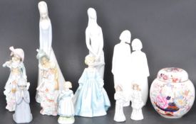 COLLECTION OF PORCELAIN FIGURINES INCLUDING ROYAL WORCESTER