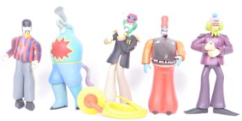 BEALES YELLOW SUBMARINE SUBAFILM - COLLECTION OF FIVE TOY FIGURES